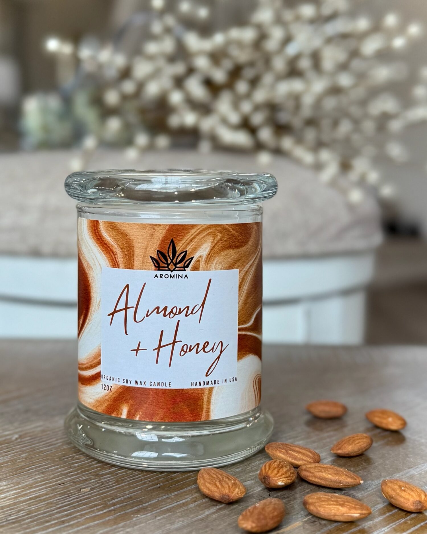 🕯️ Almond Honey Candle – 12 oz of Sweet, Creamy Comfort - Image 3